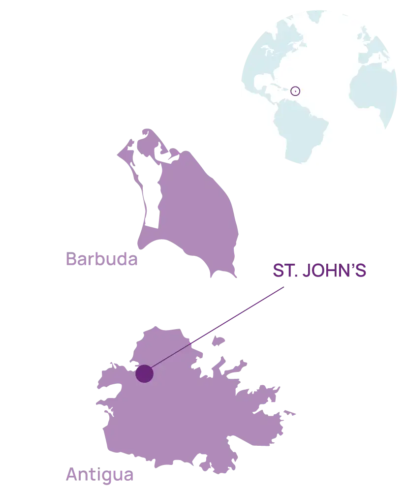 Antigua and Barbuda Country Map