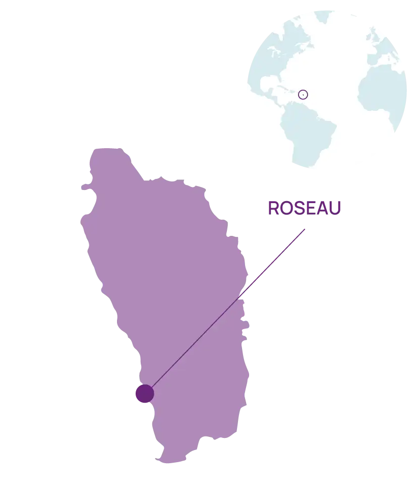 Dominica Country Map