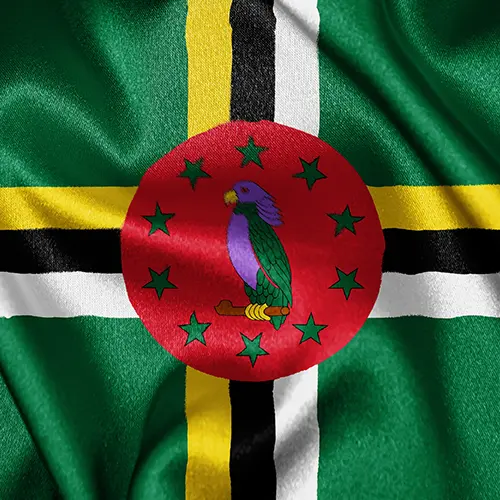 Dominica Flag 500x500px