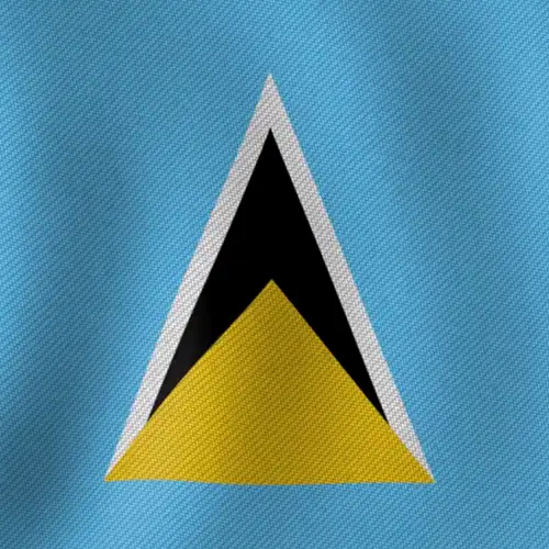 Saint Lucia Flag 500x500px