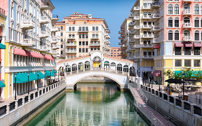 Venetian Bridge Qanat Quartier Doha Qatar W800