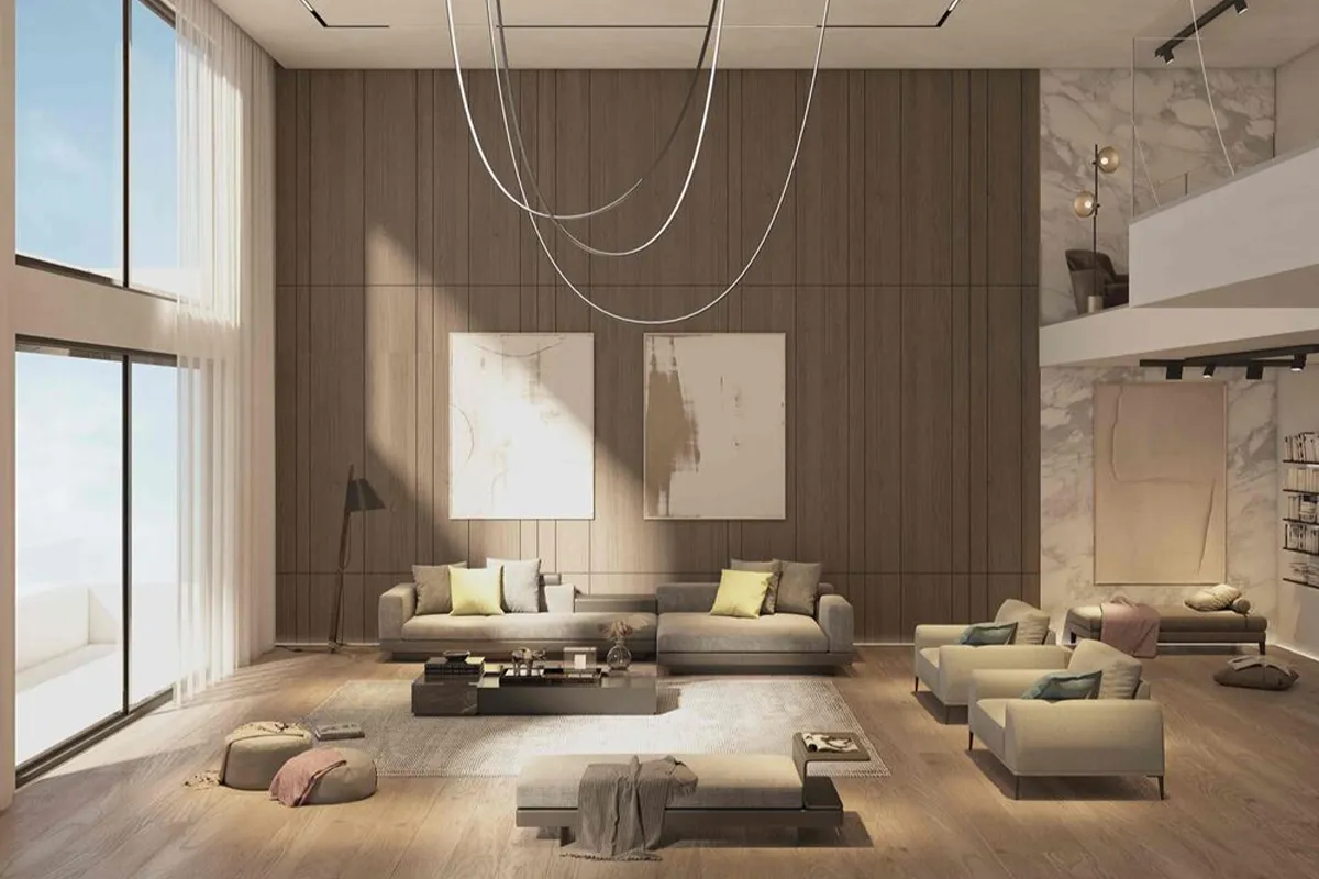 Modern apartment interior at Nea Ionia Development in Athens