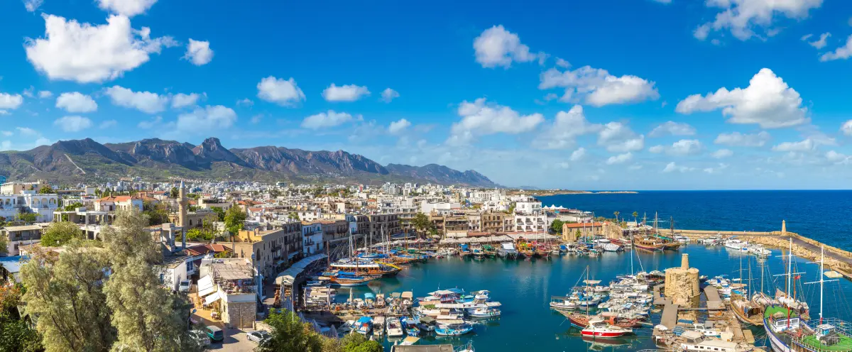 cyprus north harbour aerial view