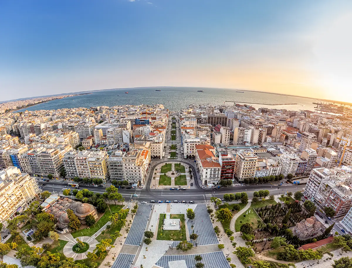 Panoramic View of Thessaloniki, Greece
