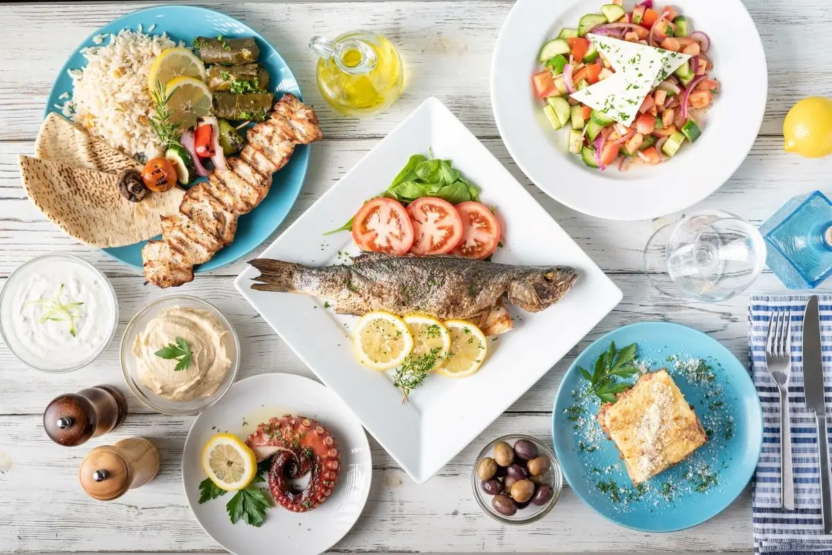greek food fish plate 1
