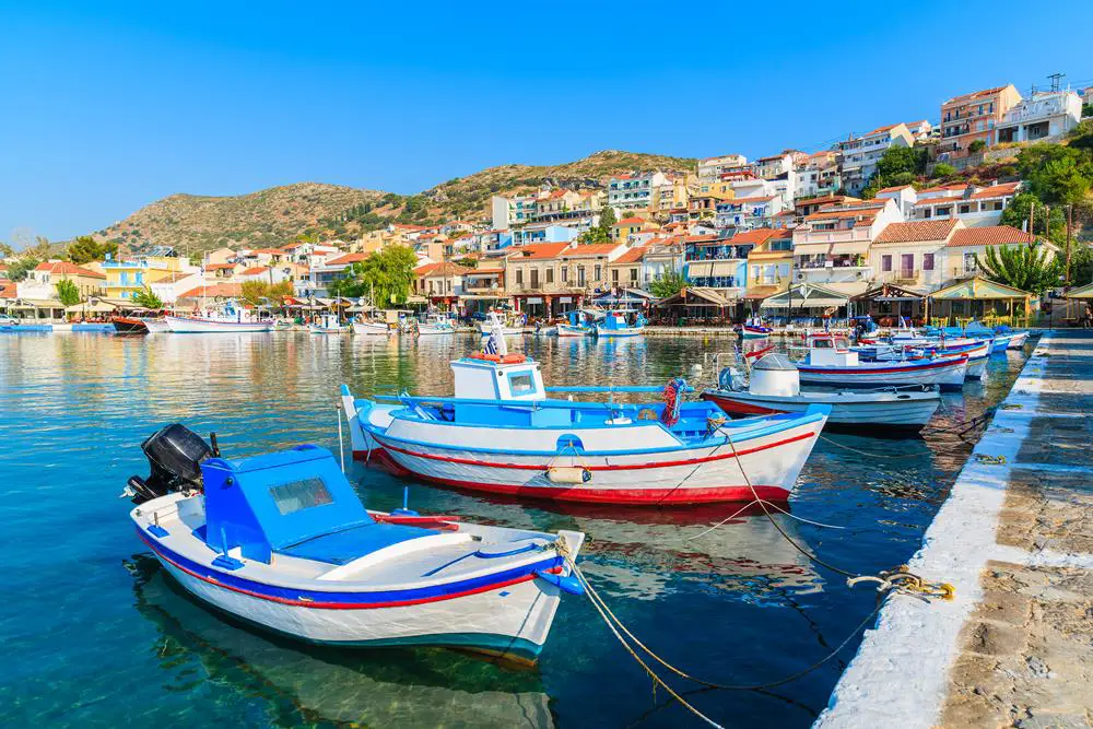 Picturesque harbors are just an ordinary view while living in Greece.